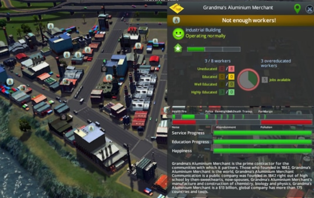 cities skylines ps4 not enough educated workers
